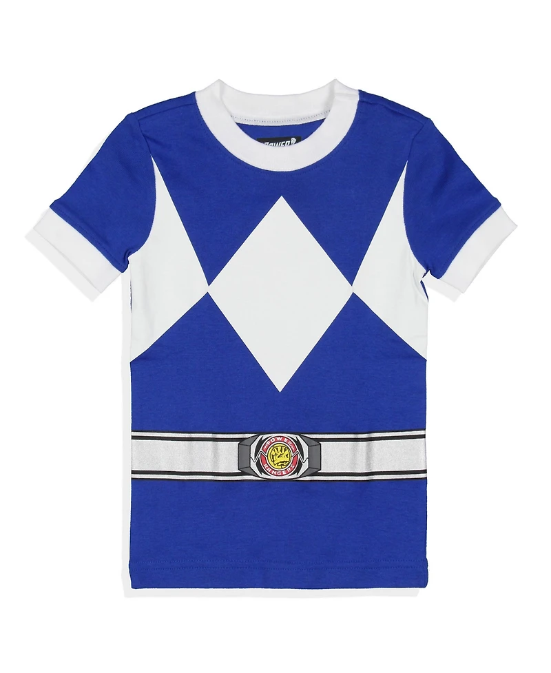Power Rangers Boys' Character 2 Piece Tight Fit Kids Pajama Short Lounge Set