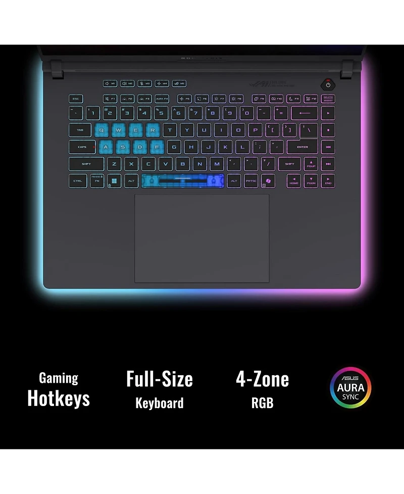 Asus Rog Strix 16" Gaming Traditional Laptop Intel Core i7 14650HX 16GB Ram Nvidia GeForce Rtx 5060 1TB Ssd Storage Windows 11 Home Fhd+ 165Hz