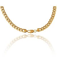 Lucky Brand Mens Gold-Tone Curb Chain Necklace
