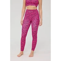 Oosc Women's Infinite High Waisted Leggings - Pink Leopard