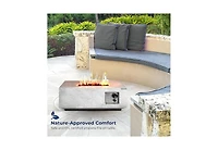 SereneLife Propane Gas Fire Pit Table