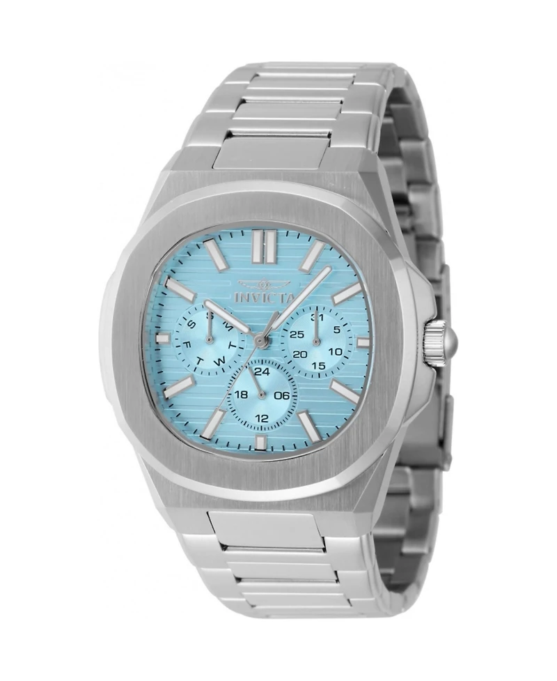 Invicta Men's 48328 Speedway Quartz 3 Hand Light Blue Dial Watch
