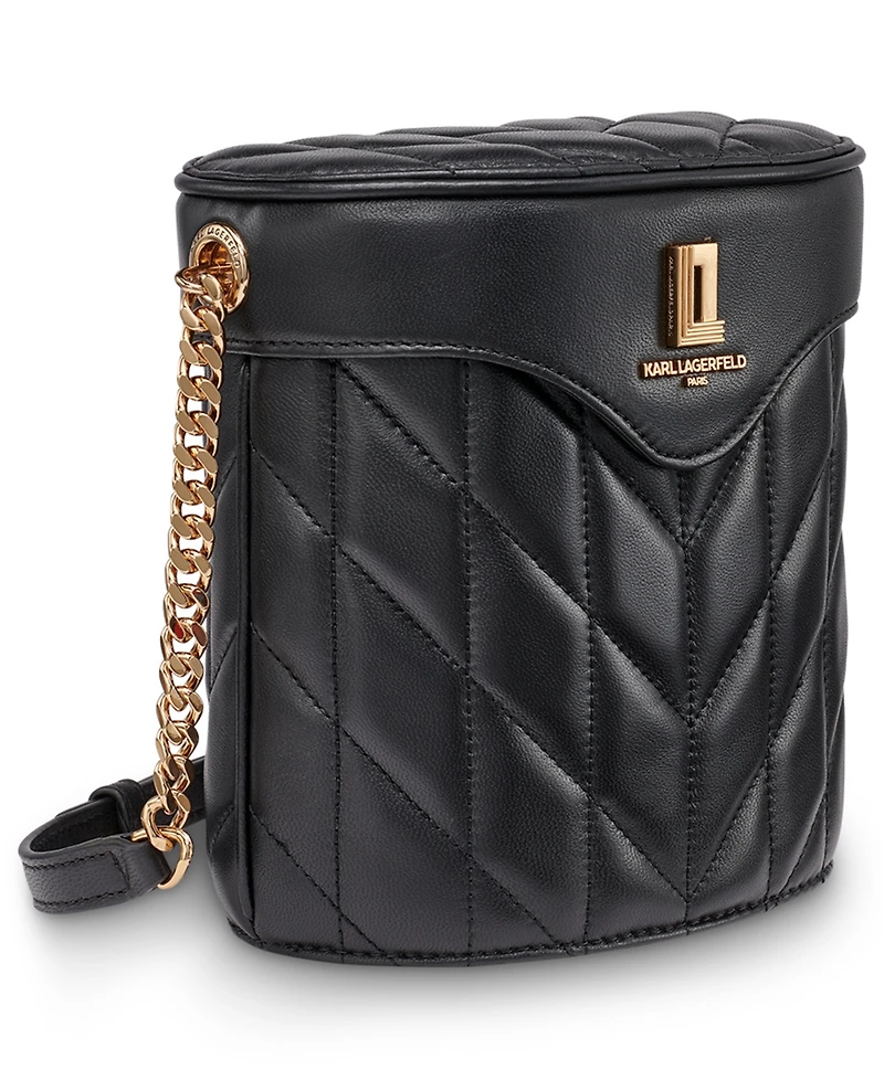 Karl Lagerfeld Paris Lafayette Leather Crossbody Bag