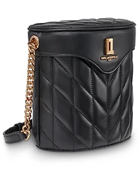 Karl Lagerfeld Paris Lafayette Leather Crossbody Bag