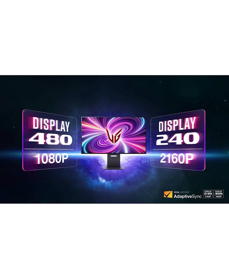 Lg UltraGear 32GS95UE-b 32" 16:9 Dual Mode 4K Uhd 240Hz & Full Hd 480Hz Oled Hdr Gaming Monitor