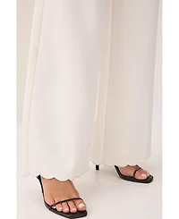 Nasty Gal Women's Embroidered Tailored Wide Leg Pants