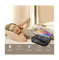 3P Experts Wireless Charger Alarm Clock