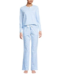 Lands' End Women's Knit 2 Piece Pajama Set