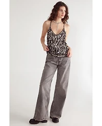 Nasty Gal Women's Mixed Disc Sequin Longline Cami Top