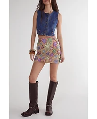 Nasty Gal Women's Hand Embellished Sequin Mini Skirt