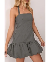 Nasty Gal Women's Structured Puffball Bandeau Mini Dress