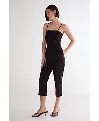 Nasty Gal Women's Tailored Capri Square Neck Playsuit