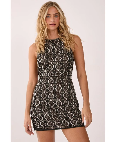 Nasty Gal Women's Hand Embellished Beaded Mini Dress