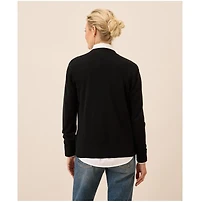 Pact Women's Organic Cotton Classic Fine Knit V-Neck Cardigan