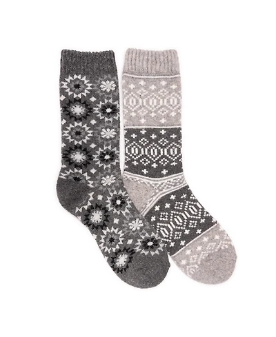 Muk Luks Women's Wool Socks 2 Pair Pack
