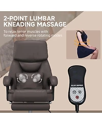 Vinsetto Executive Office Chair with Kneading Massage Swivel Wheels