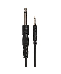 Hosa Technology Stereo Mini Male to 1/4" Mono Male Cable, 5