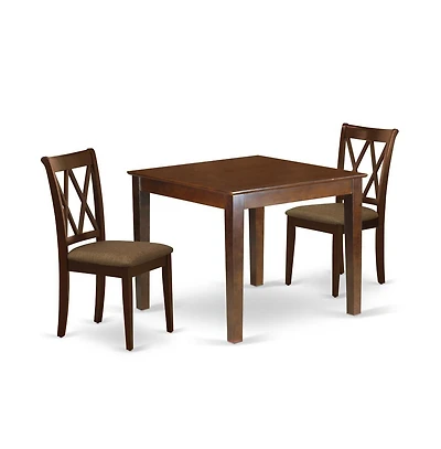 East West Furniture Dining Room Set Mahogany