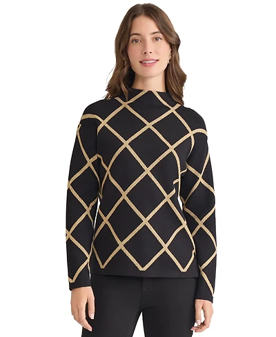 Jones New York Women's Mock Neck Sweater