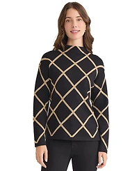 Jones New York Women's Mock Neck Sweater