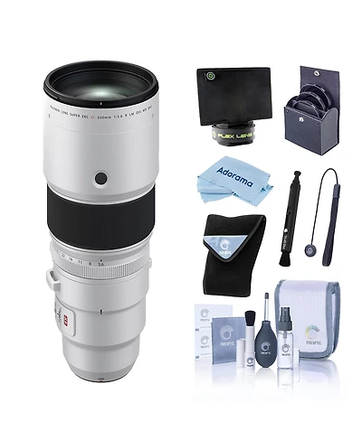 Fujifilm Xf 500mm f/5.6 R Lm Ois Wr Lens, Bundle with 95mm Filter Kit, Lens Wrap, Lens Shade, Cleaning Kit, Lens Pen Cleaner and Microfiber Cleaning C