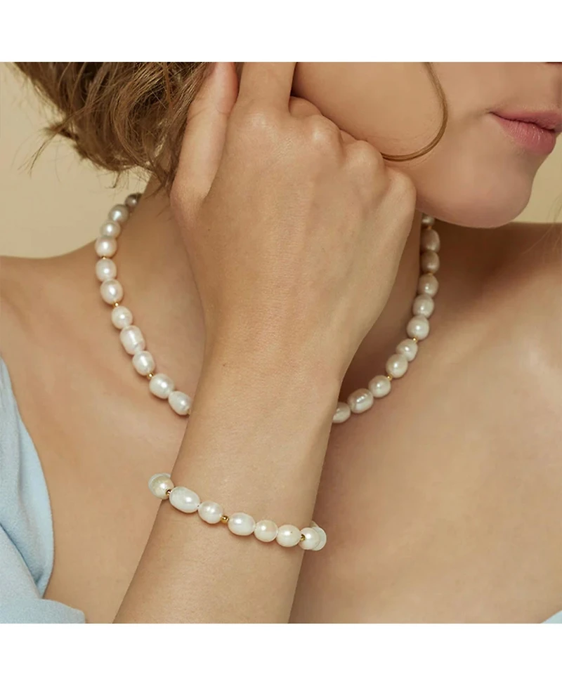 Bearfruit Jewelry Etermal Spring Cultured Pearl Necklace & Bracelet Set