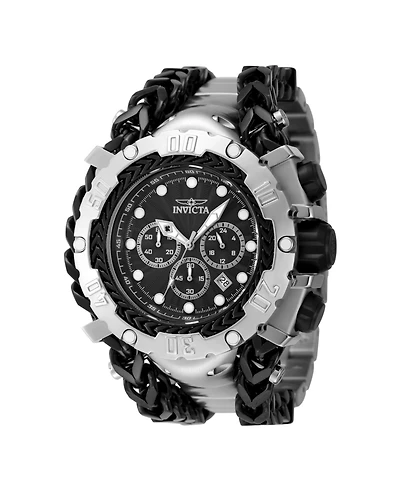 Invicta Men's 48185 Gladiator Quartz 3 Hand Black Dial Watch