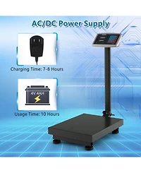 660 lbs Weight Computing Digital Platform Scale Floor Folding Scale with Price Calculator