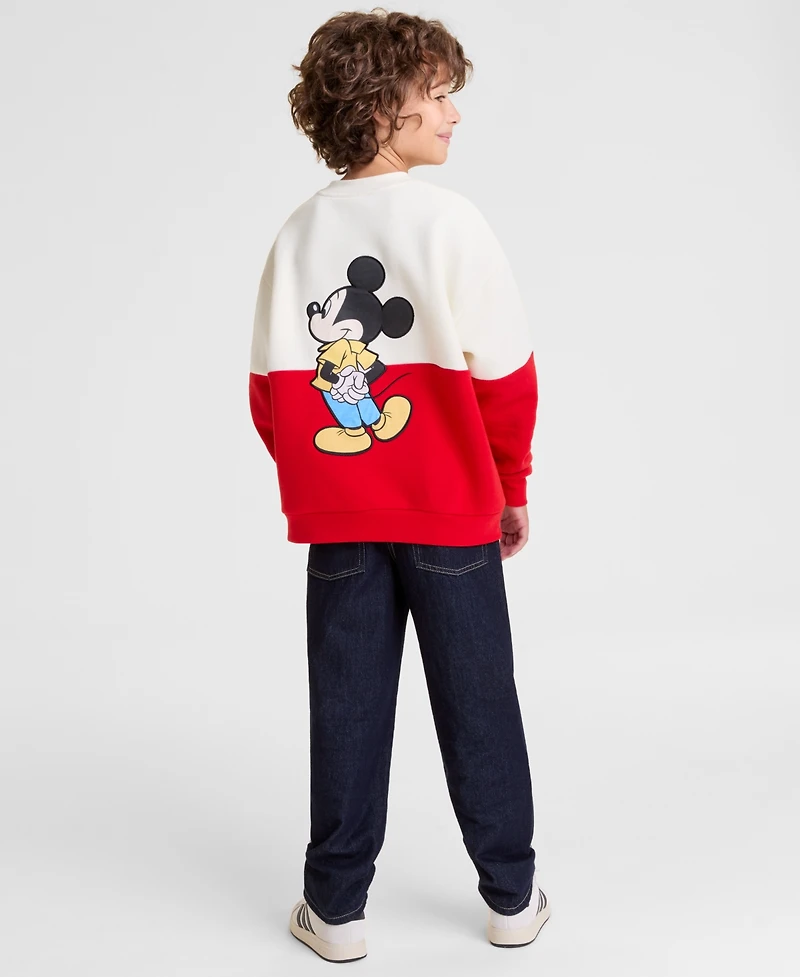 Disney | Macy's Kids Xs-xl Mickey Mouse Crewneck Sweatshirt, Exclusive