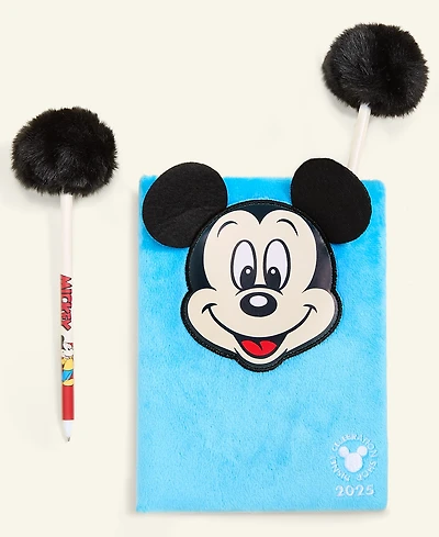 Disney | Macy's Mickey Mouse Plush Notebook & Pom Pom Pen Set, Macy's Exclusive
