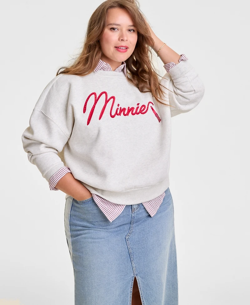 Disney | Macy's Plus Minnie Mouse Sweatshirt Embellished with Crystals by Swarovski, Exclusive