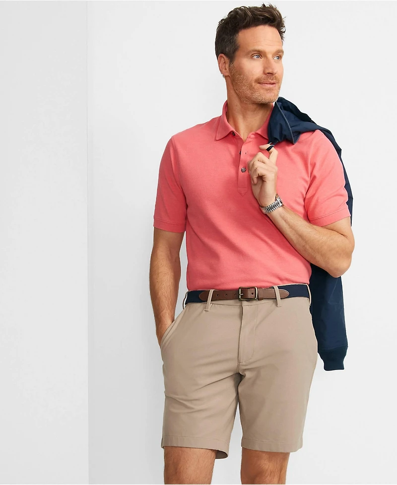 Lands' End Men's 9" Straight Fit Flex Performance Chino Golf Shorts