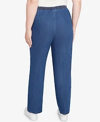Alfred Dunner Sunset Canyon All Around Elastic Medium Length Denim Jeans