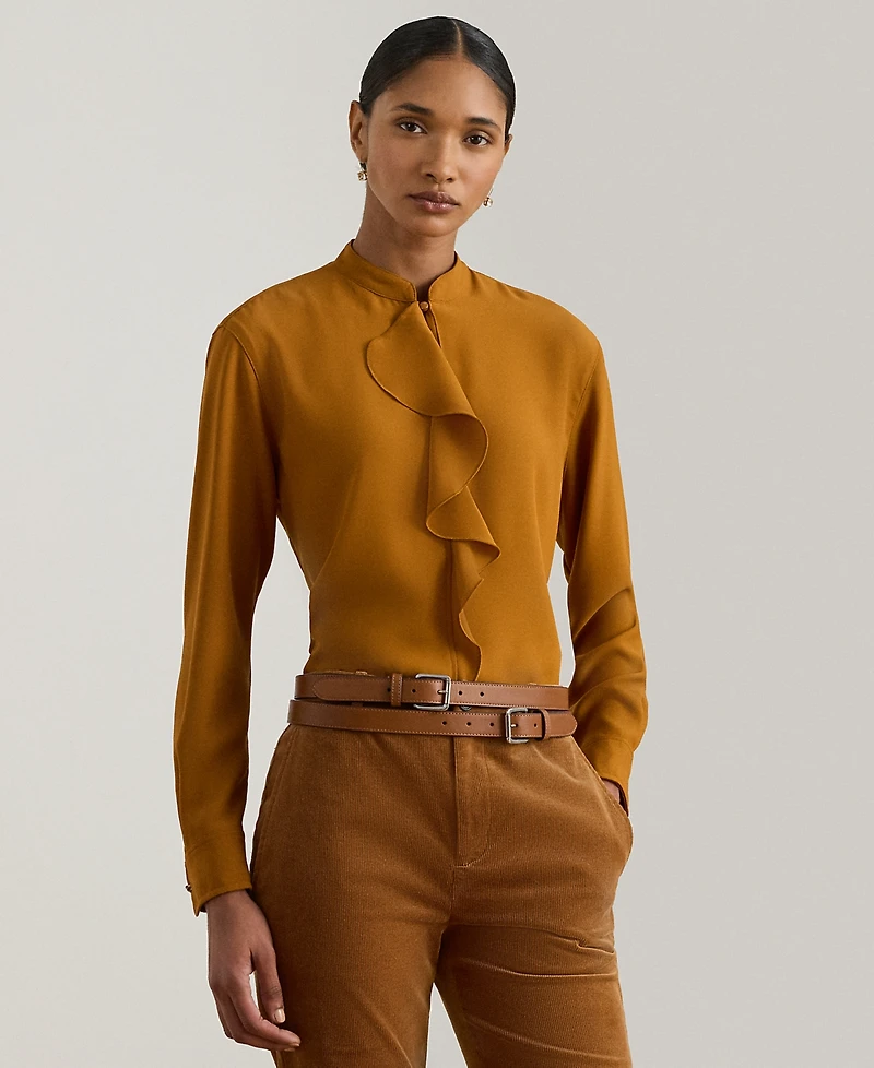Lauren Ralph Women's Ruffle-Trimmed Tunic