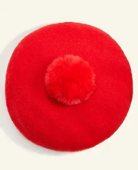 kate spade new york Disney | Macy's Minnie Mouse Pom-Pom Beret Hat, Macy's Exclusive