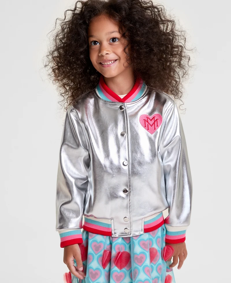 Disney | Macy's Girls 2T-6X Minnie Mouse & Daisy Duck Faux Leather Jacket, Exclusive