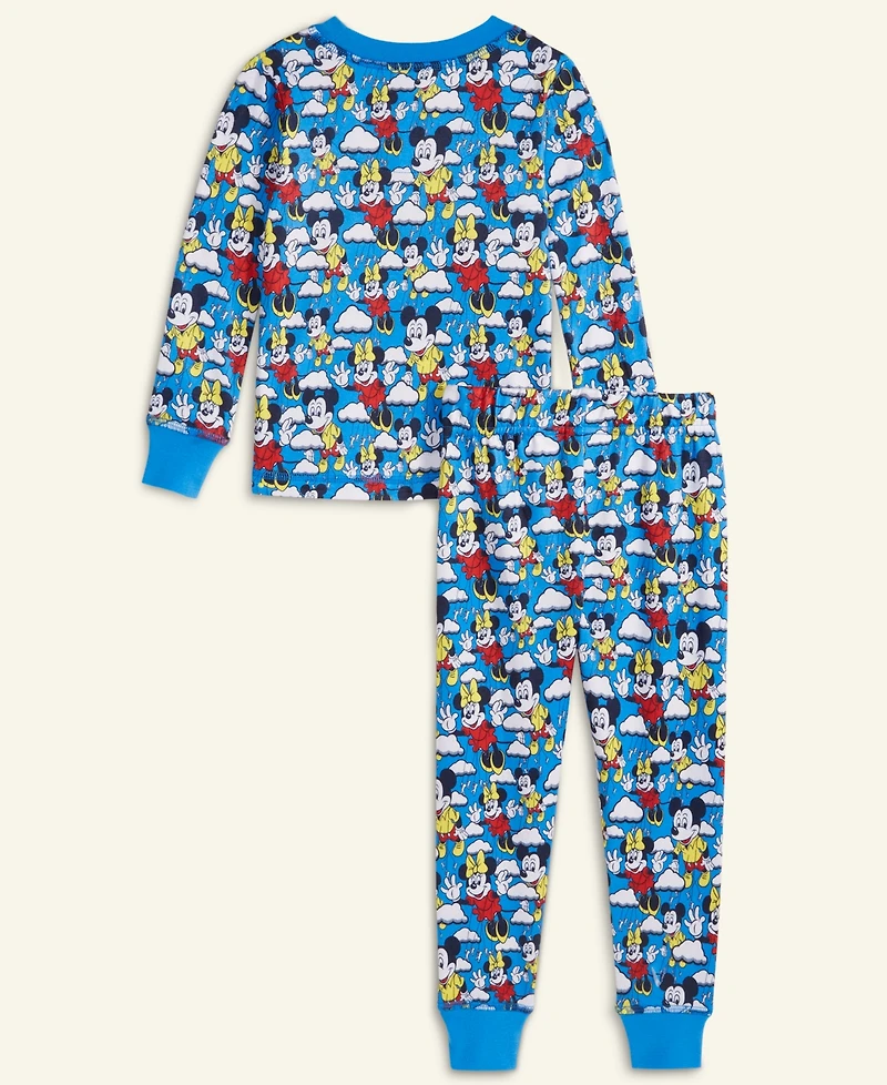Disney | Macy's Toddler 2T-4T Mickey Mouse & Minnie Knit Pajama Set, Exclusive