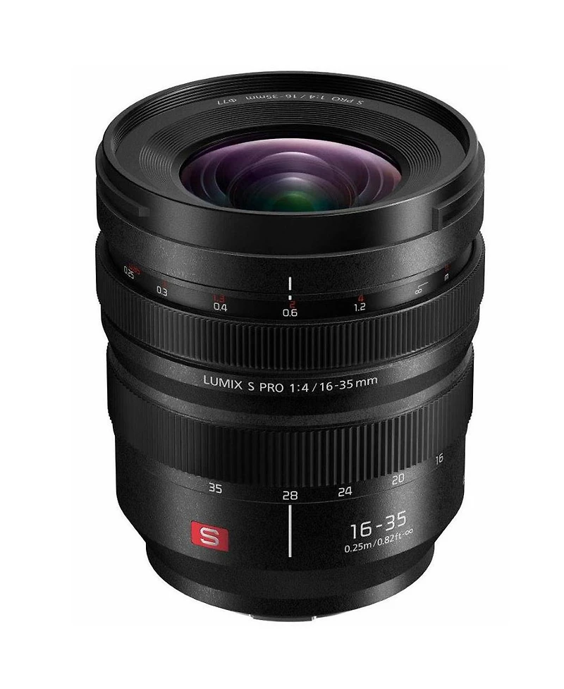 Panasonic Lumix S Pro 16-35mm f/4 Lens for L Mount, Bundle with ProOptic 77mm Filter Kit, Flex Lens Shade, Lens Cleaner, Lens Wrap, Cap Tether, Cleani