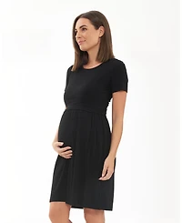 Ripe Maternity Maternity Ripe Rib Crop Top Nursing Dress