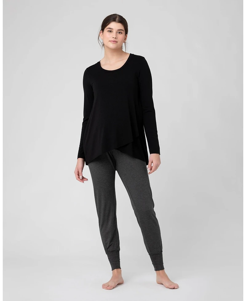 Ripe Maternity Comfortable Charcoal Marle Jersey Lounge Pants