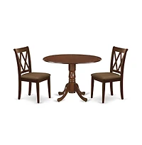 East West Furniture Dining Room Set Mahogany
