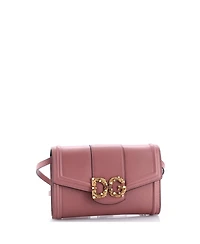 Pre-Owned Dolce & Gabbana Dg Amore Wallet on Strap Leather