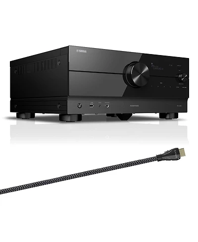Yamaha Rx-A4A Aventage 7.2 Channel Av Receiver with Sanus Ultra High Speed 8K 6.56 ft. Hdmi 2.1 Cable