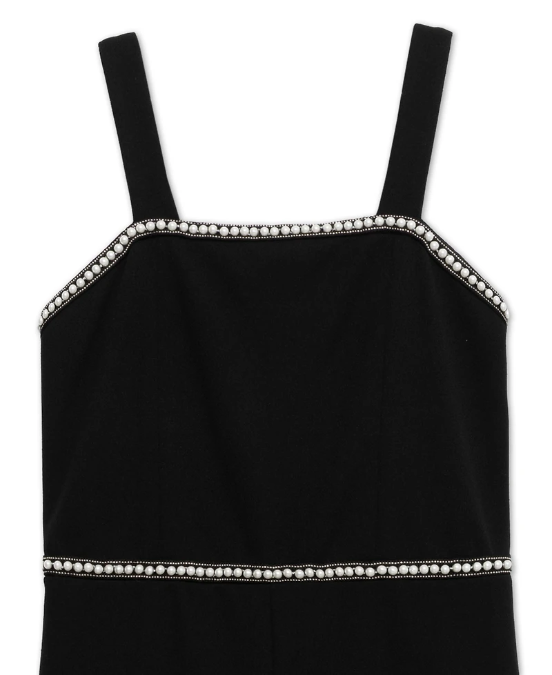 Speechless Big Girls Maxi Length Sleeveless Square Neck Jumpsuit