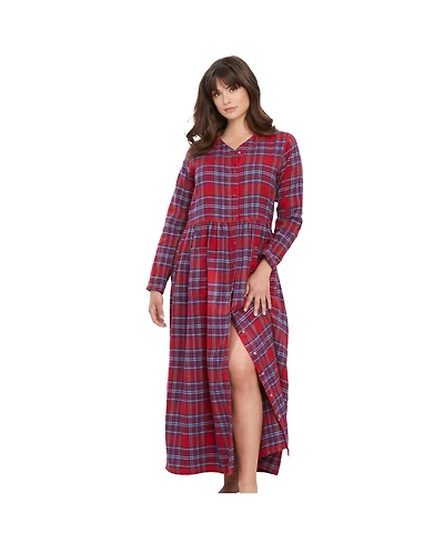 Only Neccessities Women's Necessities Flannel Plaid Lounger