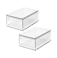 iDesign Stackable Storage Drawer for Fridge, Pantry, or Under Kitchen Sink - Clear