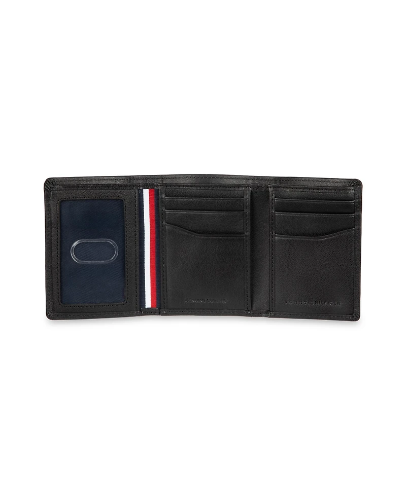 Tommy Hilfiger Men's Hidden Zipper Trifold Rfid Wallet