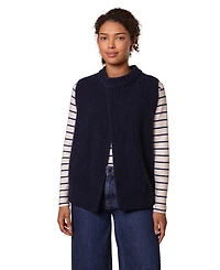 Celtic & Co. Women's Donegal Ribbed Crew Neck Waistcoat