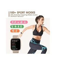 Ruxing Smart Smartwatch, Alexa Voice Assistant, Wireless Calling/Dialing, Call Reminder And Rejection, Multi-Sport Mode, Sms Reminder, 1.83-Inch Hd Sc