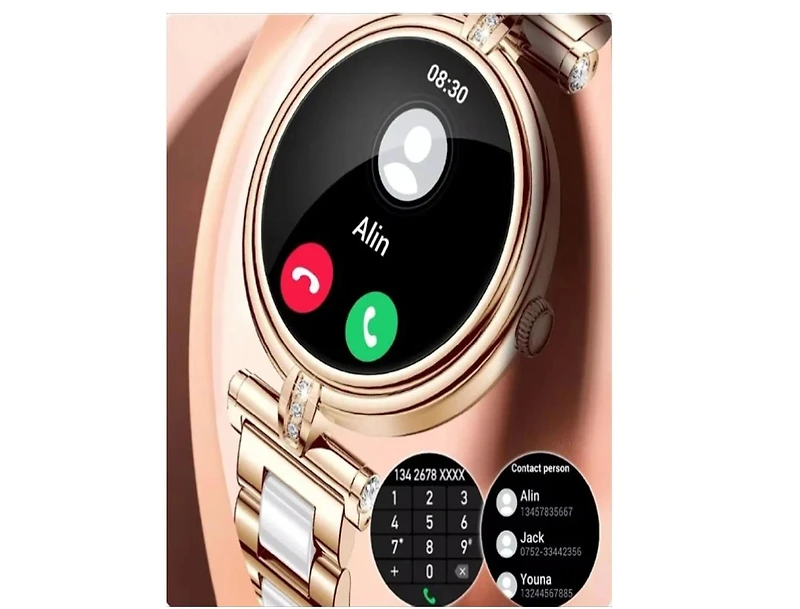 Ruxing Smart Vasip Smart Watch Women 1.09 Inch Hd Screen Custom Watch Face Sports Fitness Tracker Bluetooth Call Lady Smartwatch